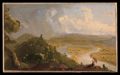 Sketch for View from Mount Holyoke, Northampton, Massachusetts, after a Thunderstorm (The Oxbow)
