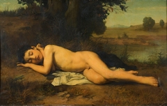 Sleeping young Bather by Jean-Jacques Henner