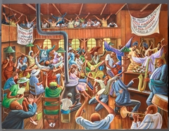 Solid Rock Congregation by Ernie Barnes