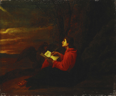 St John Writing in the Book of Revelation by Anonymous