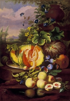 Still Life of Fruit by Ferenc Újházy