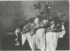 Still life with roemer and fruit by Abraham Susenier