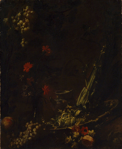 Stilleben mit Blumen und Früchten by Margherita Caffi
