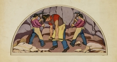 Study for Mural of Rock Breakers by Henrietta Shore