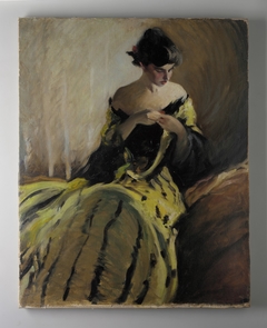 Study in Black and Green (Oil Sketch) by John White Alexander