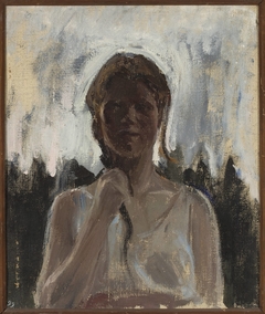 Study of a girl by Jan Ciągliński