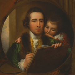 The Artist and His Son Raphael by Benjamin West