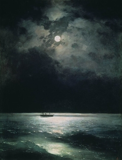 The Black Sea at night by Ivan Ayvazovsky