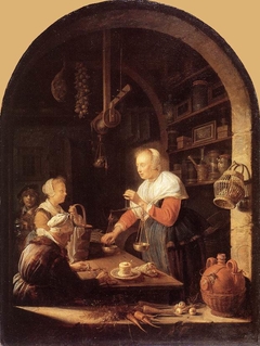 The Grocer's Shop by Gerrit Dou