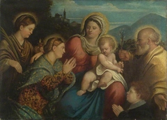 The Holy Family with Saints and a Donor