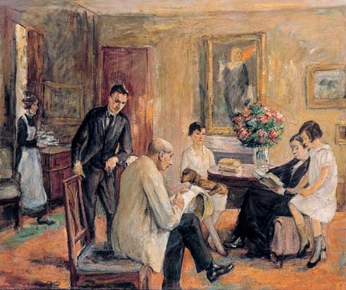 The Liebermann Family (The artist is sketching in the circle of his family)