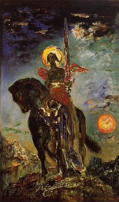 The Parca and the Angel of Death by Gustave Moreau