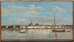 The Quay at Antwerp by Eugène Louis Boudin