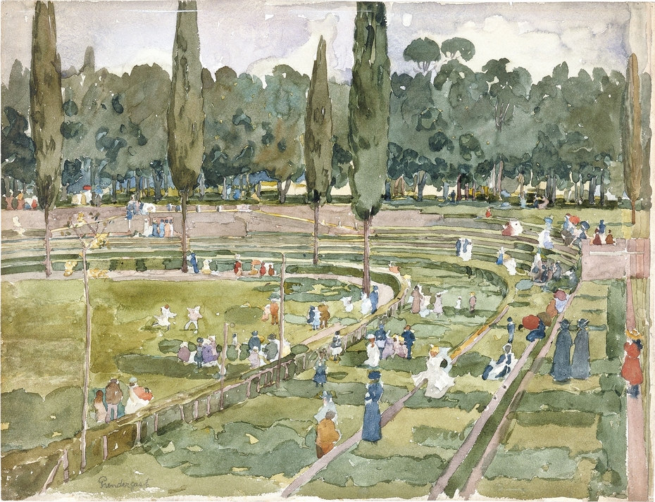 The Race Track (Piazza Siena, Borghese Gardens, Rome)