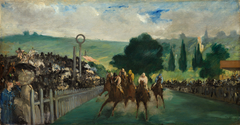 The Races at Longchamp by Edouard Manet