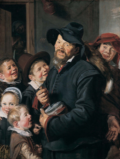 The Rommelpot player by Frans Hals