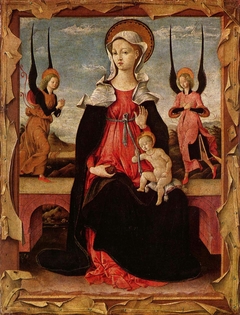 The Virgin and Child with Angels by Anonymous