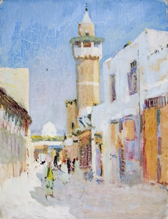 Tunis Street Scene by Denman Ross