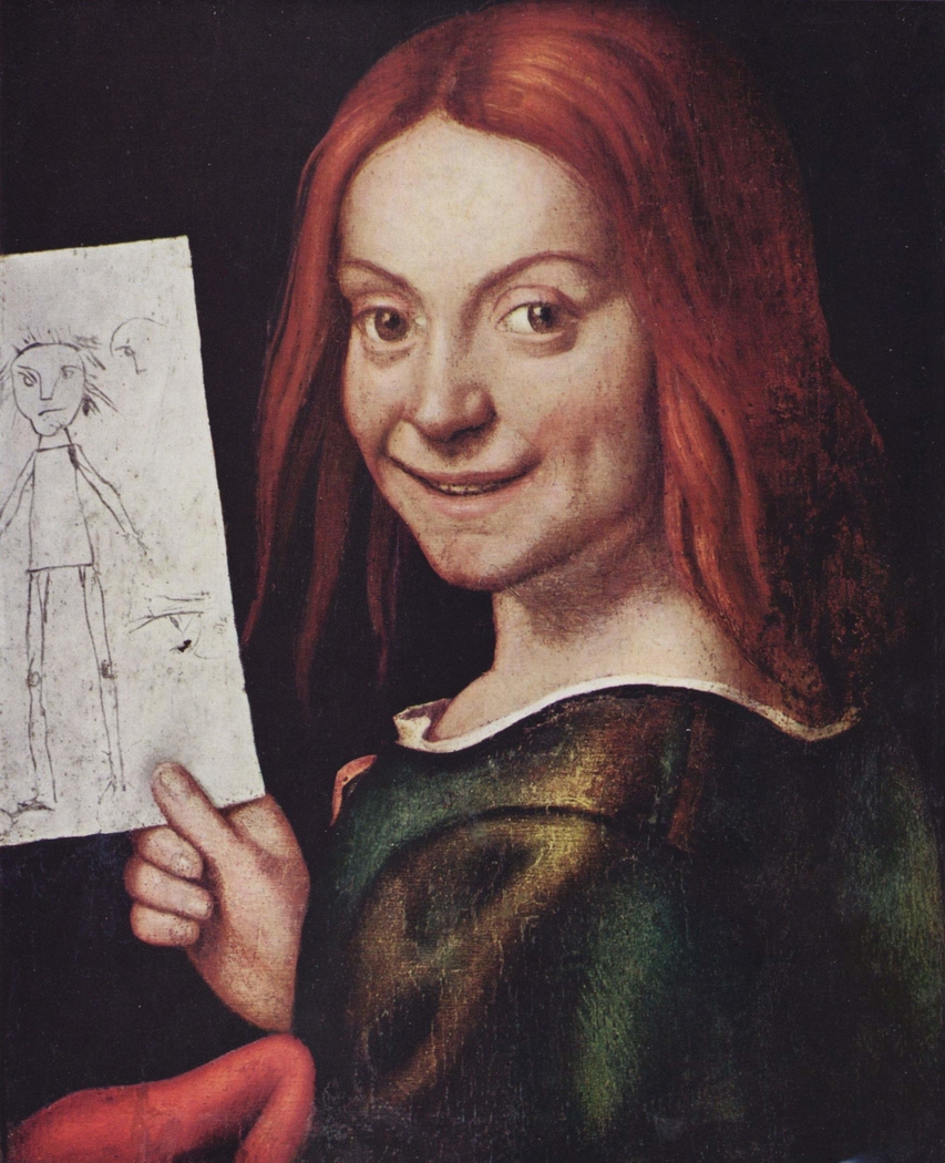Portrait of a Child with a Drawing