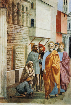 St. Peter Healing the Sick with His Shadow by Masaccio