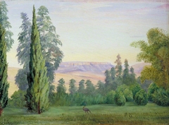 View of a Table Mountain from Bishop Colenso's House, Natal