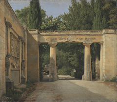 View of the Garden of the Villa Borghese in Rome by Christoffer Wilhelm Eckersberg