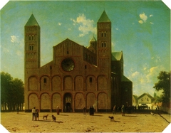 View of the Mariakerk in Utrecht by Jan Weissenbruch