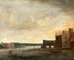 View of the Thames with the Old Palace of Whitehall looking towards Lambeth by Anonymous