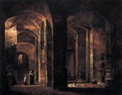 Vue des souterrains de San-Martino ai Monti, à Rome by François Marius Granet