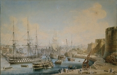 Vue du port de Brest