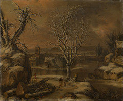 Winter Landscape by Attributed to Dutch School