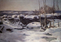 Winter Landscape with Bridge by Frederik Collett