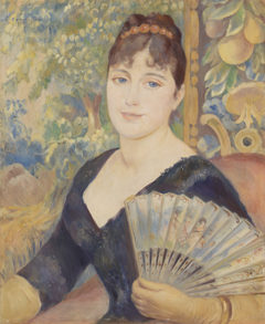 Woman with Fan (Femme à l'éventail) by Auguste Renoir