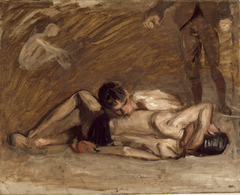 Wrestlers by Thomas Eakins