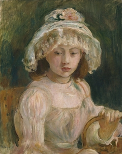 Young Girl with Hat by Berthe Morisot