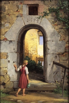 Young Woman before a Ruined Door