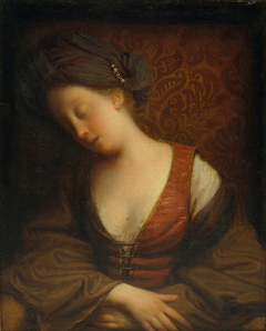 Young Woman Sleeping by Jean-Baptiste Santerre