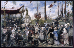 14 juillet 1880, inauguration du monument à la République by Alfred Philippe Roll