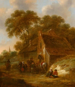 A Country Inn by attributed to Cornelis Dusart