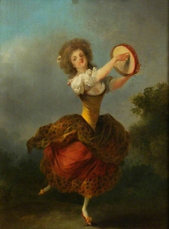 A Dancer with a Tambourine by Jean-Frédéric Schall