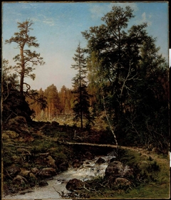 A Forest Landscape from Hauho by Hjalmar Munsterhjelm