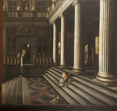 A Perspective View of the Courtyard of a House by Samuel van Hoogstraten