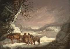 A Roadside Meeting: Winter by Alvan Fisher