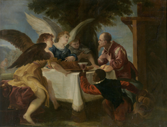 Abraham y los tres ángeles by Juan Antonio de Frías y Escalante
