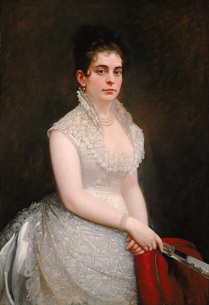 Alice Pike Barney, in Wedding Gown