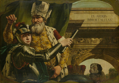 Allegory Ex Arduis Immortalitas by Bernardo Bellotto