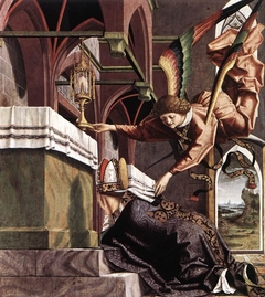 Altarpiece of the Church Fathers: Vision of St Sigisbert by Michael Pacher