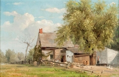 An Old Homestead, Manhattanville by William Rickarby Miller