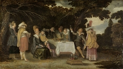 An open-air Party by Esaias van de Velde