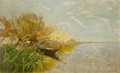 Angler at the Bank of the Schwielowsee by Karl Hagemeister